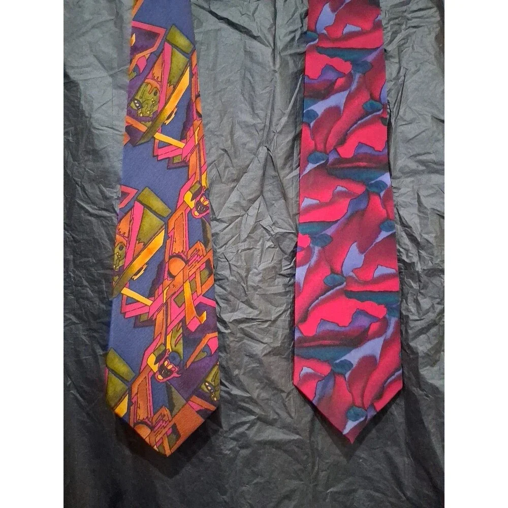 Jerry Garcia Capillaries Limited Collection Tie Lot Necktie Blue Abstract Silk